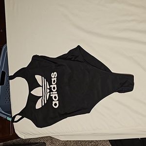 Adidas trefoil one piece swim suit